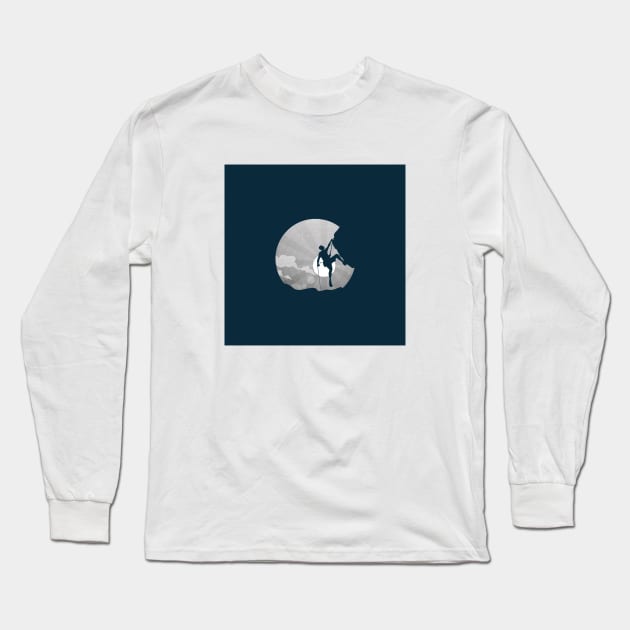 Rock Climbing Long Sleeve T-Shirt by Climbinghub